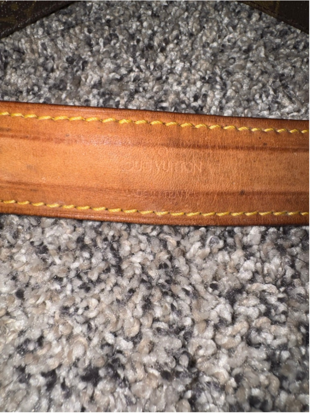LV Monogram Adjustable Crossbody Strap Shoulder Pad Brown Canvas Bag Strap - Picture 8 of 11